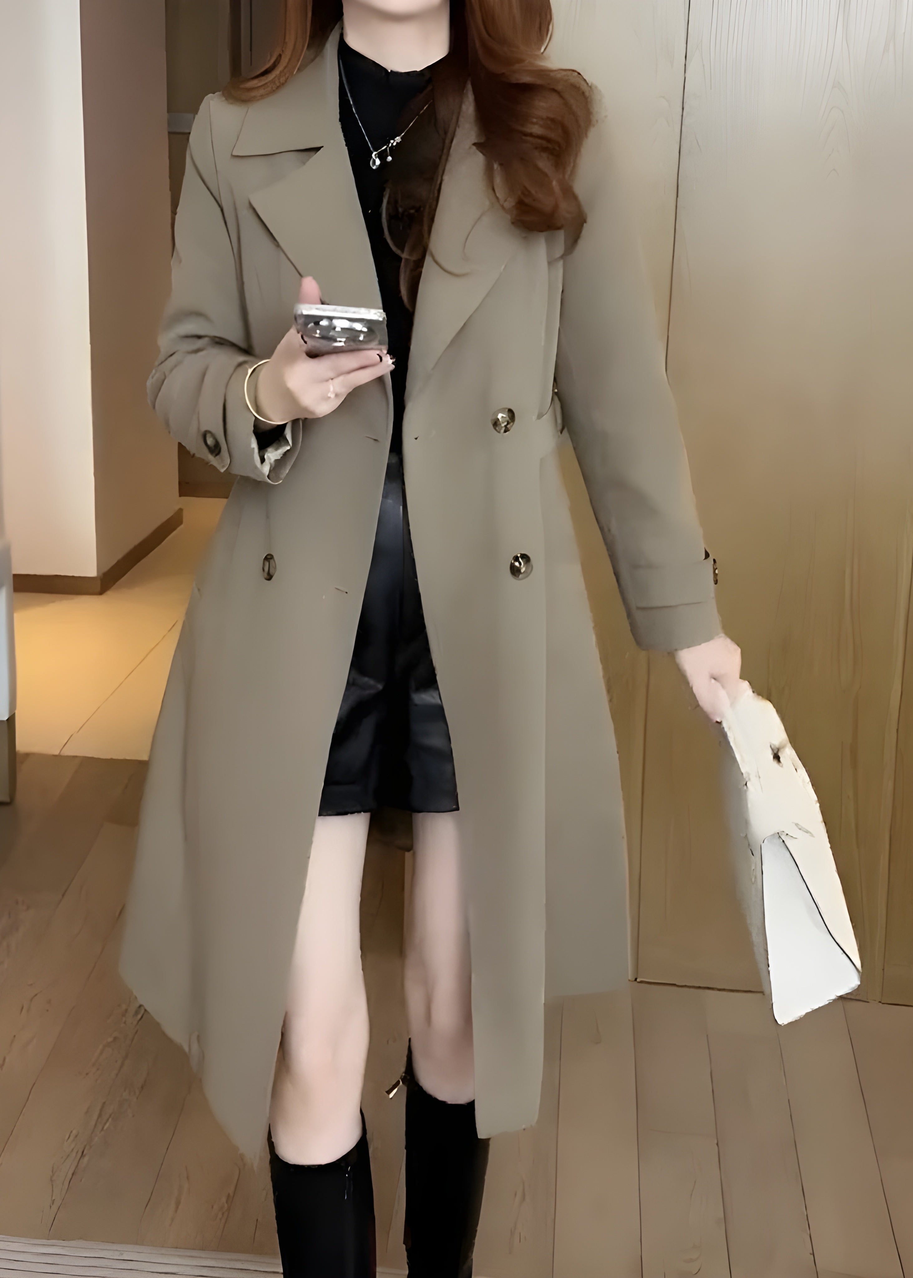 Chloe | Elegant Warmth Trenchcoat